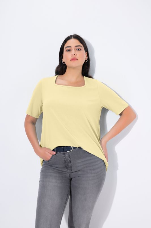 Essential Square Neck Stretch Tee