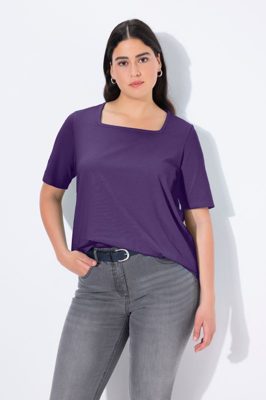 Essential Square Neck Stretch Tee