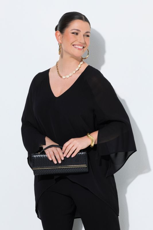 Блуза с шифон и елегантна визия