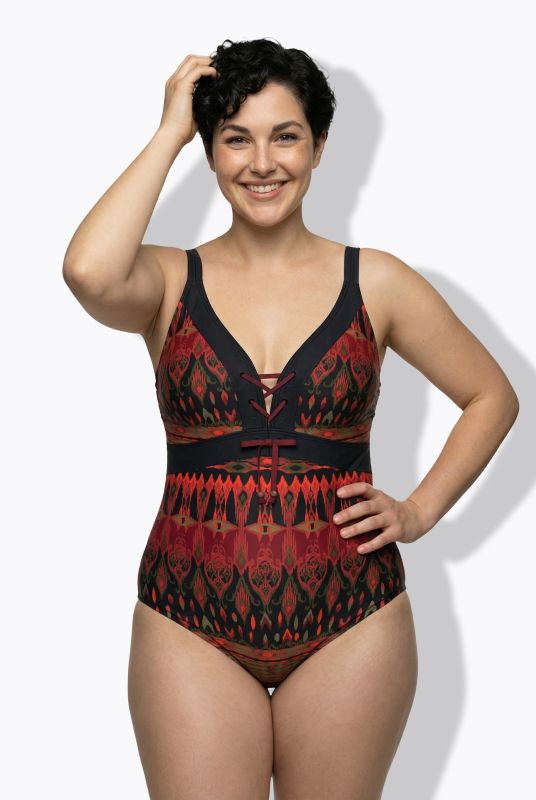 Бански с алпийски принт