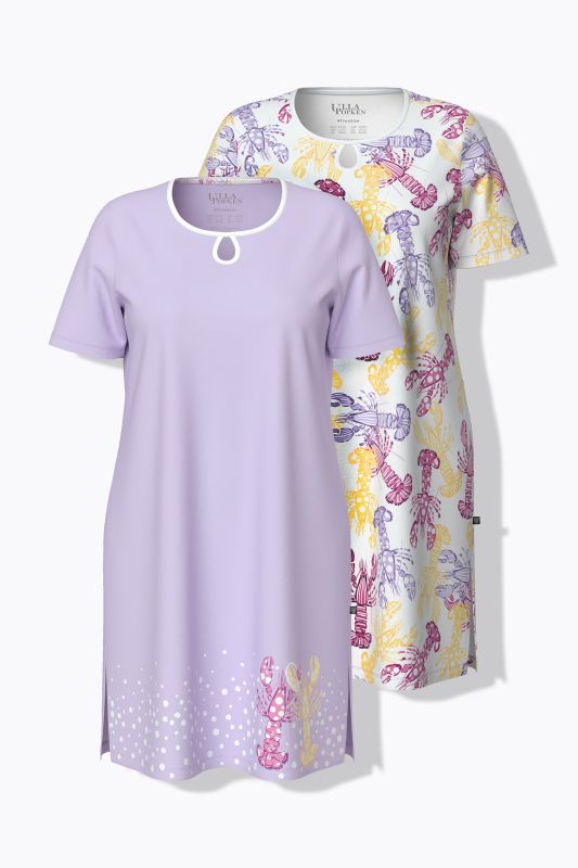 Нощници комплект от 2 броя с принт на омар