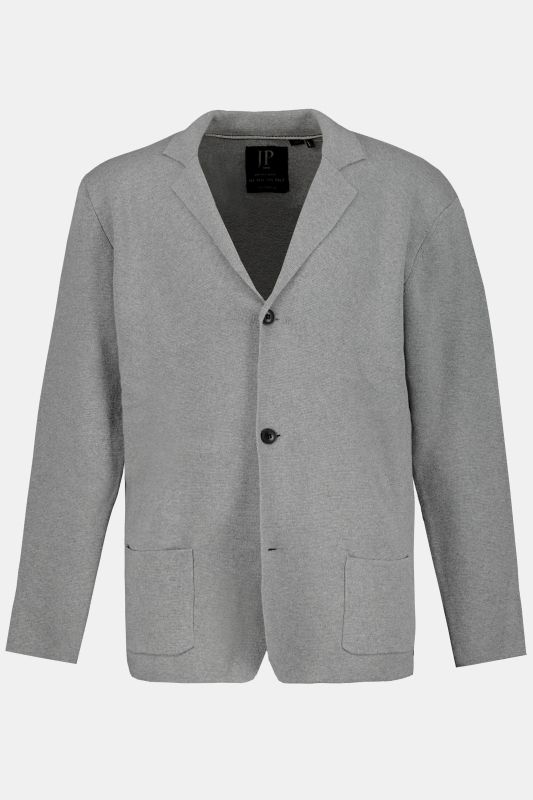 Knitted jacket, FLEXNAMIC®, Milano knitwear, lapel collar, up to 8 XL