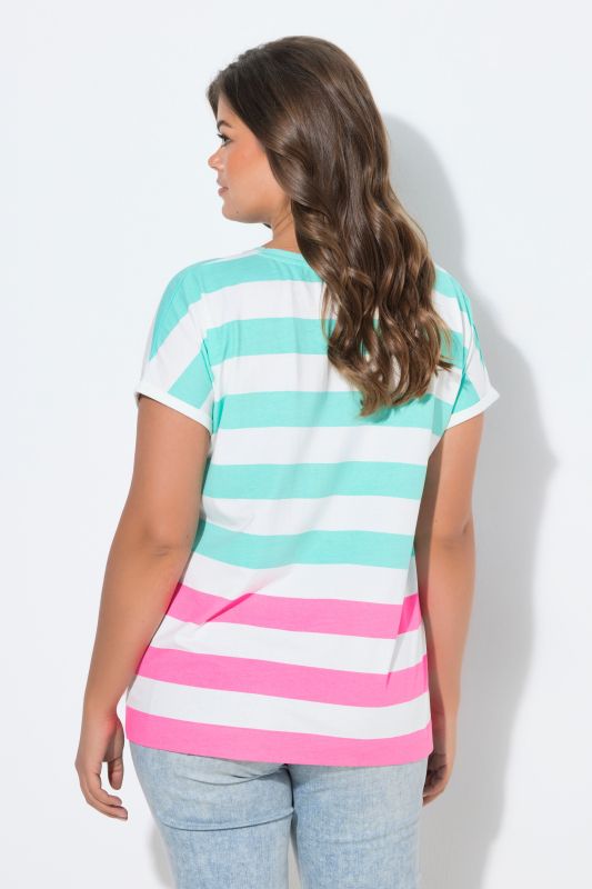 Striped Color Block Tee