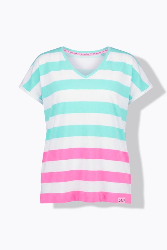 Striped Color Block Tee