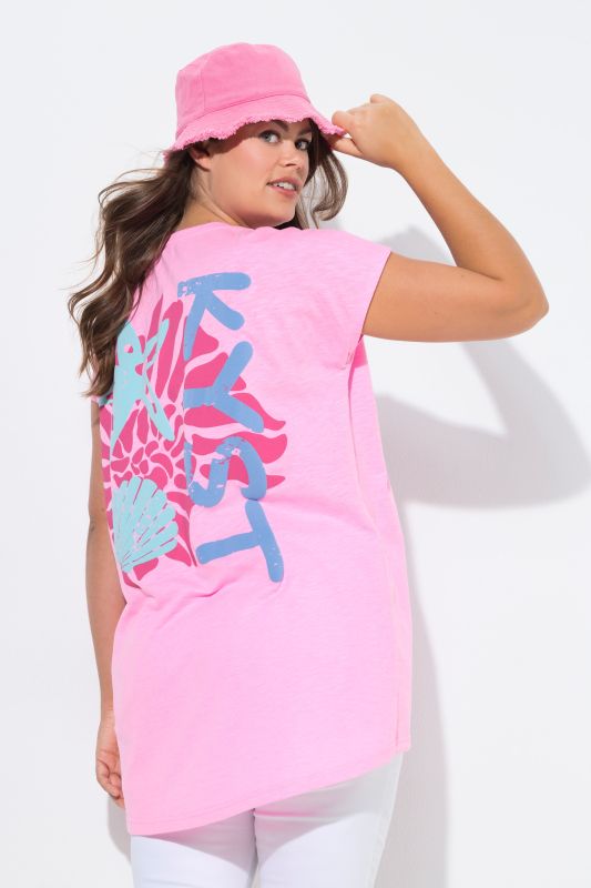 Seashell Back Print Tunic Tee