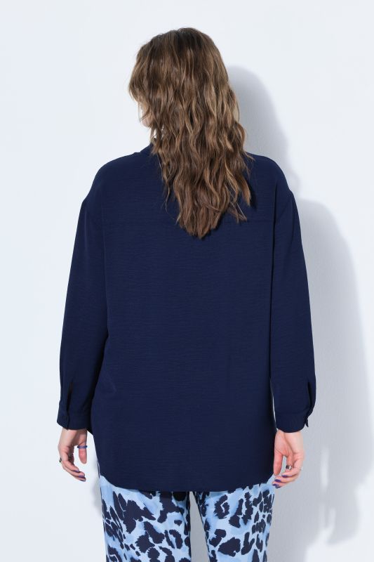 Airy Crepe Shirt Blouse