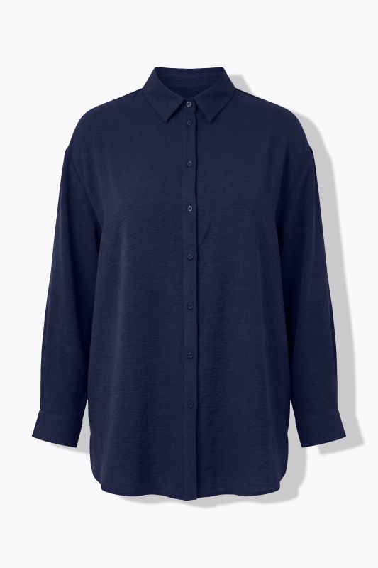 Airy Crepe Shirt Blouse