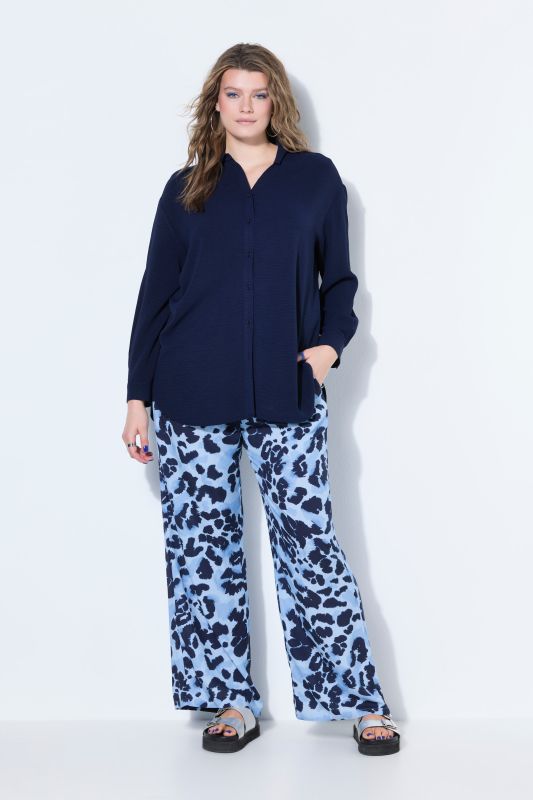 Airy Crepe Shirt Blouse