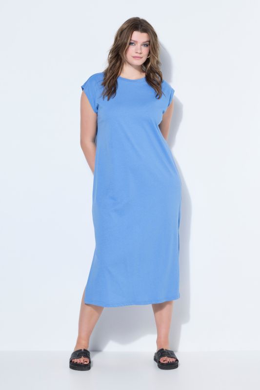 Classic Cap Sleeve Oversized  Fit Jersey Dress