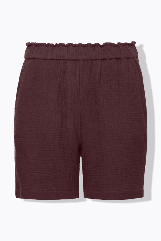 Wide Leg Muslin Shorts