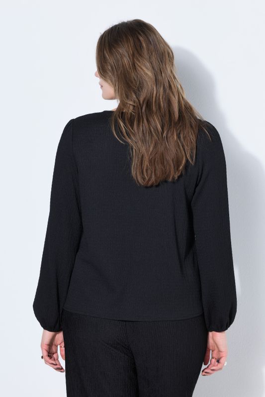 Блуза с връзки отпред с връзки