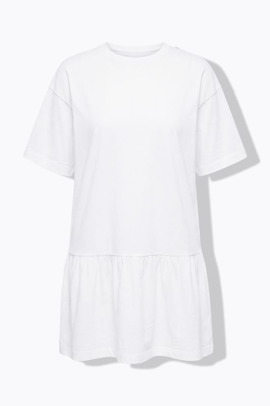 Flounce Panel Short Sleeve Jersey Dress