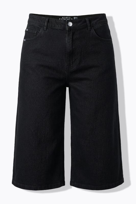 Long Stretch Fit Denim Shorts