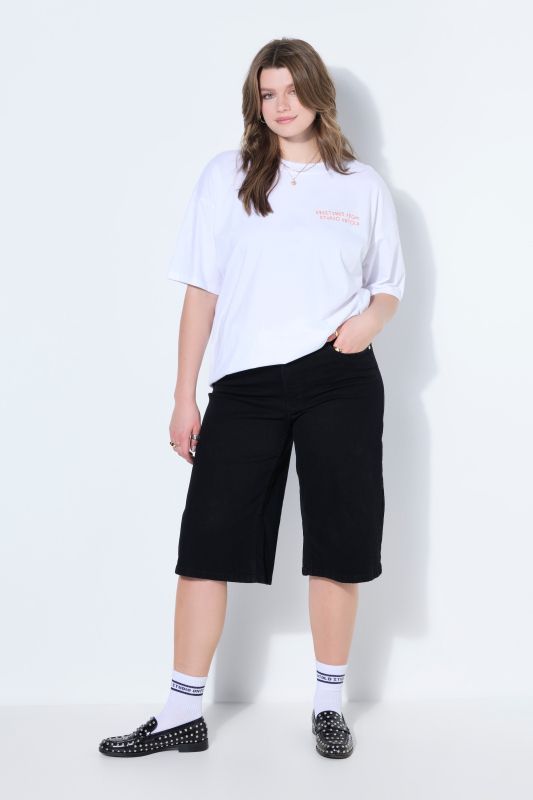 Long Stretch Fit Denim Shorts