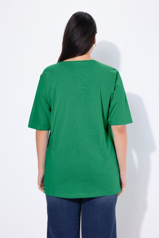 Basic Round Neck Short Sleeve Relaxed Fit  Tee