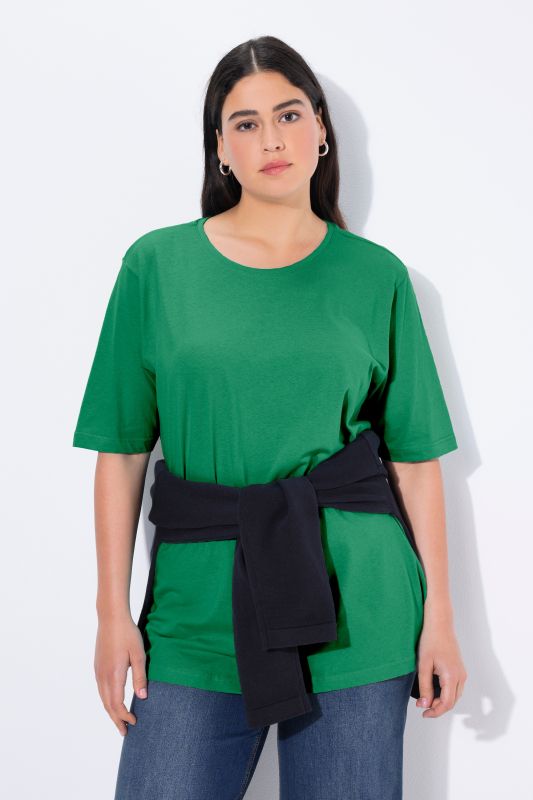 Basic Round Neck Short Sleeve Relaxed Fit  Tee