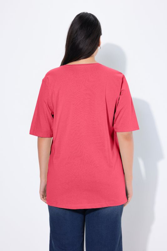 Basic Round Neck Short Sleeve Relaxed Fit  Tee