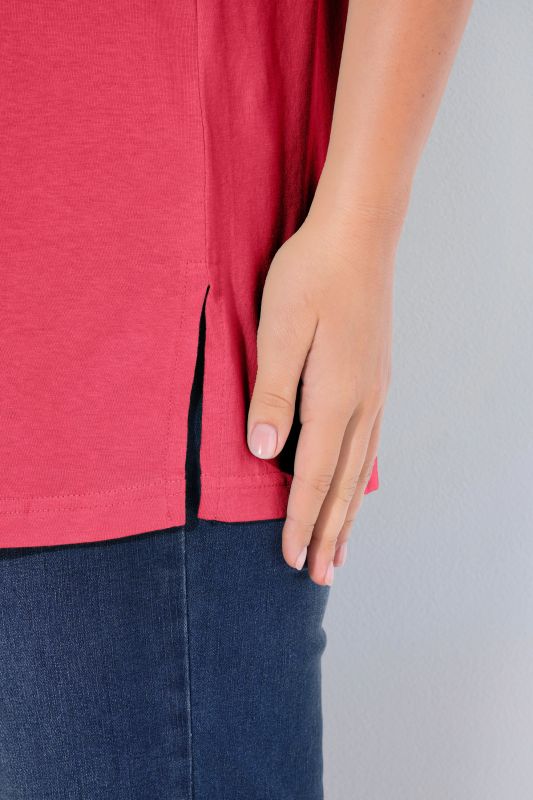 Basic Round Neck Short Sleeve Relaxed Fit  Tee