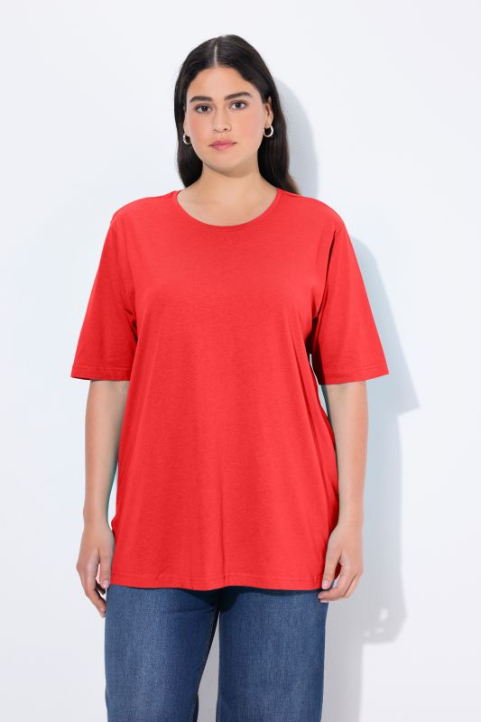 Basic Round Neck Short Sleeve Relaxed Fit  Tee