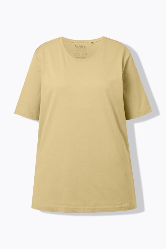 Basic Round Neck Short Sleeve Relaxed Fit  Tee