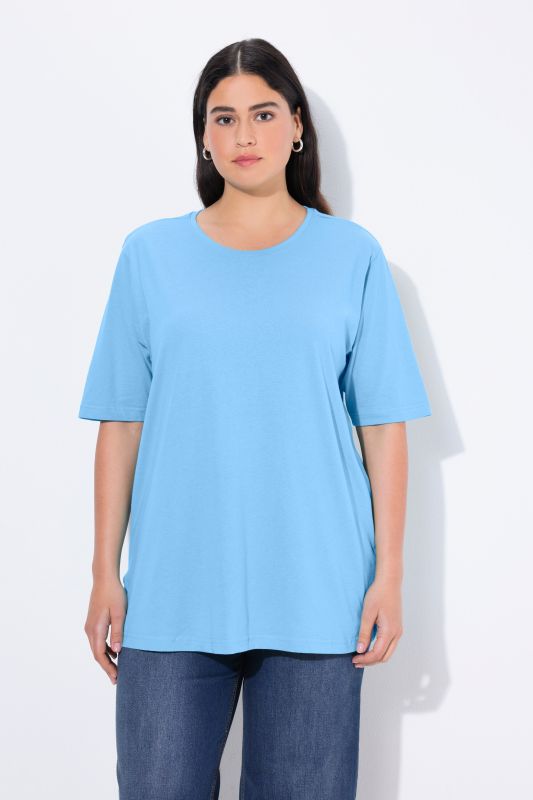 Basic Round Neck Short Sleeve Relaxed Fit  Tee