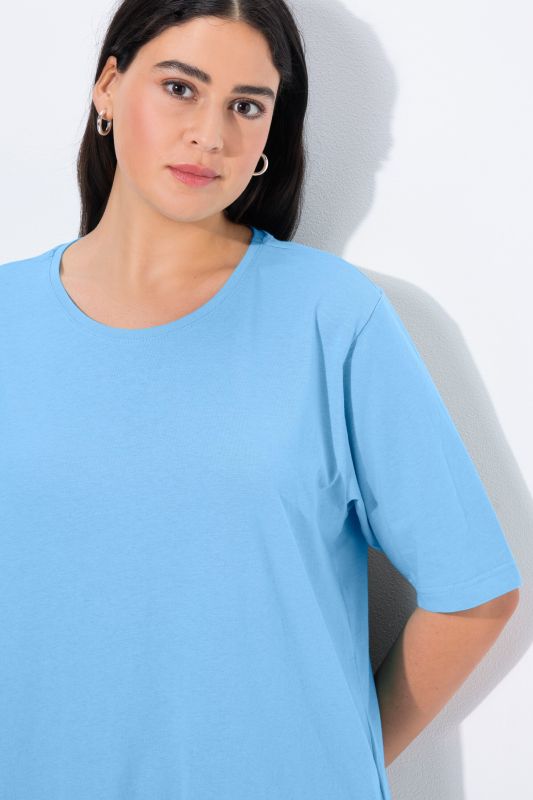 Basic Round Neck Short Sleeve Relaxed Fit  Tee