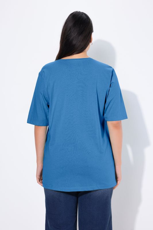 Basic Round Neck Short Sleeve Relaxed Fit  Tee