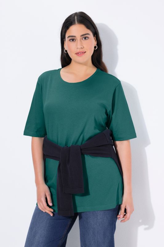 Basic Round Neck Short Sleeve Relaxed Fit  Tee