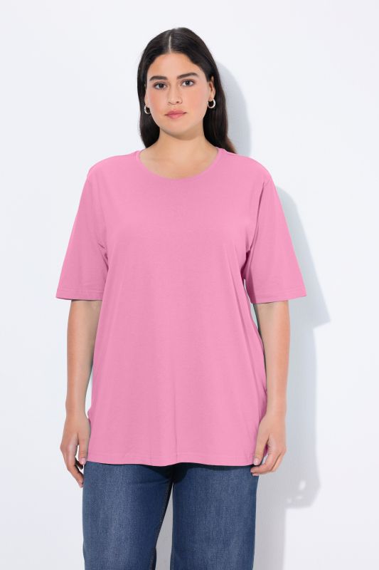 Basic Round Neck Short Sleeve Relaxed Fit  Tee