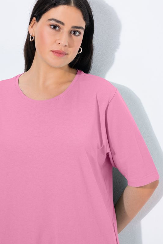 Basic Round Neck Short Sleeve Relaxed Fit  Tee