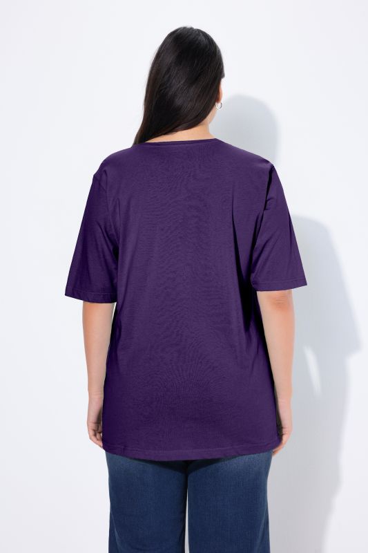 Basic Round Neck Short Sleeve Relaxed Fit  Tee