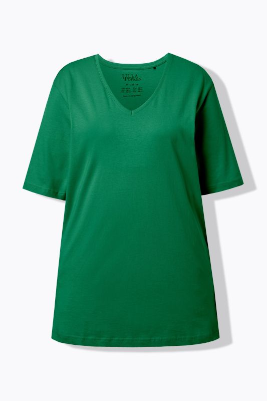 Basic V-Neck Relaxed Fit Short Sleeve Tee