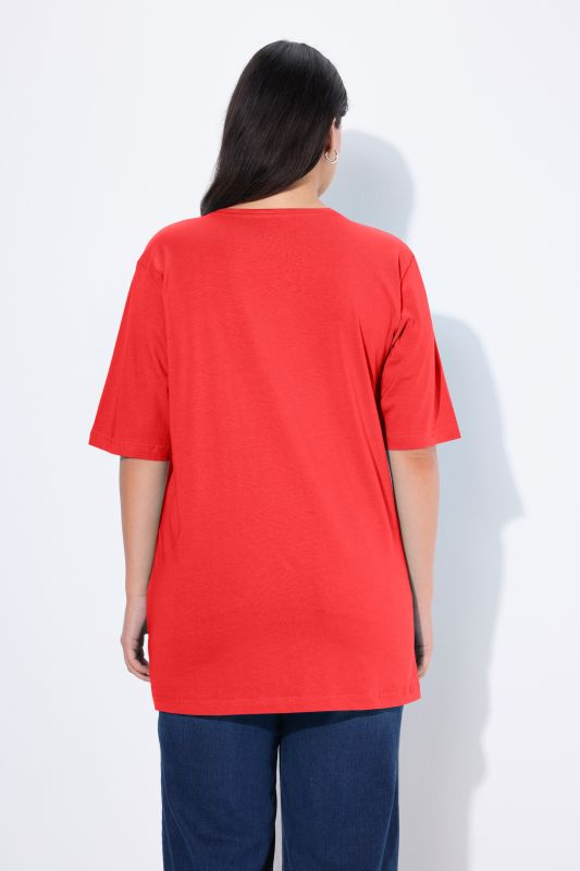 Basic V-Neck Relaxed Fit Short Sleeve Tee