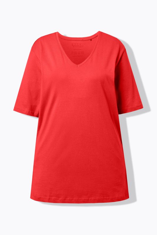 Basic V-Neck Relaxed Fit Short Sleeve Tee