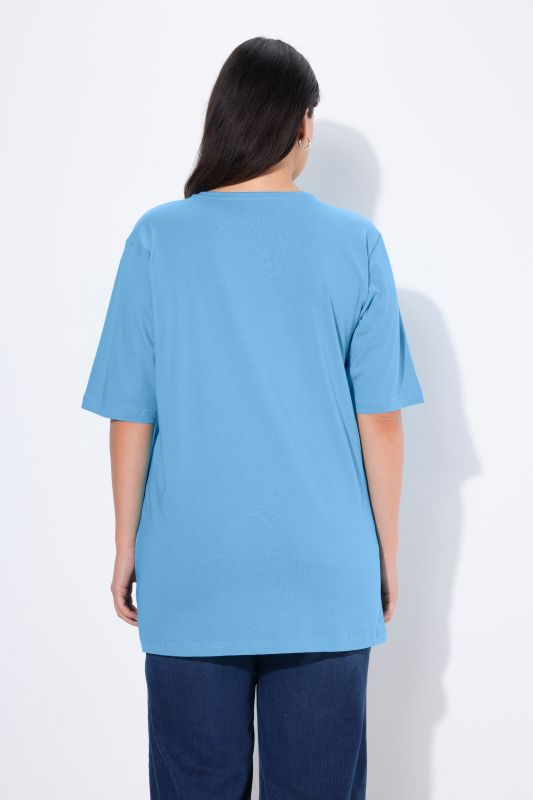 Basic V-Neck Relaxed Fit Short Sleeve Tee
