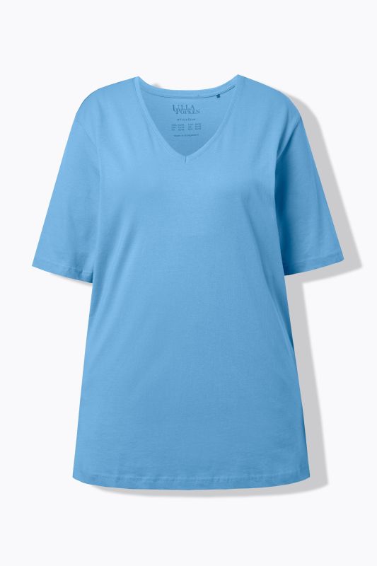 Basic V-Neck Relaxed Fit Short Sleeve Tee