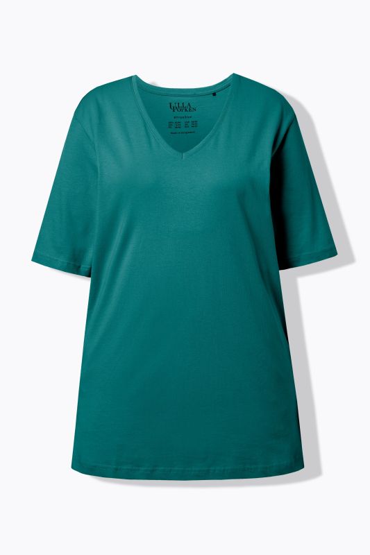 Basic V-Neck Relaxed Fit Short Sleeve Tee