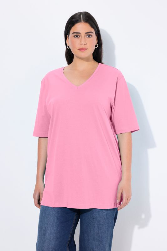 Basic V-Neck Relaxed Fit Short Sleeve Tee