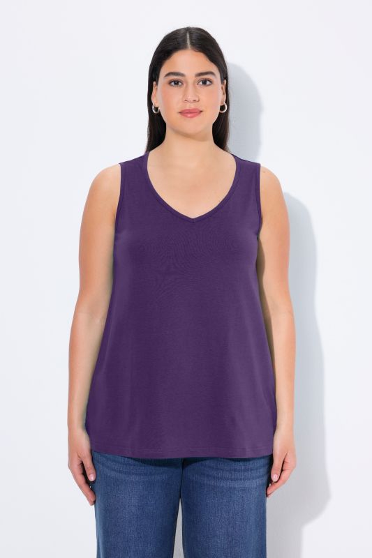 V-Neck Classic Fit Cotton Tank