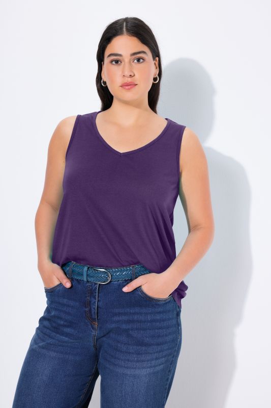 V-Neck Classic Fit Cotton Tank