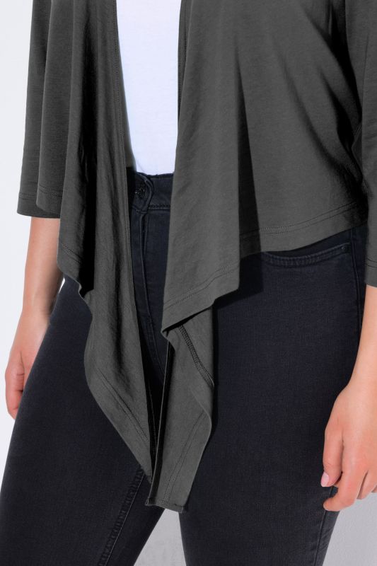 Versatile Surplice Wrap Tie Hem Bolero Top