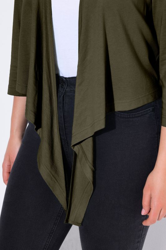 Versatile Surplice Wrap Tie Hem Bolero Top