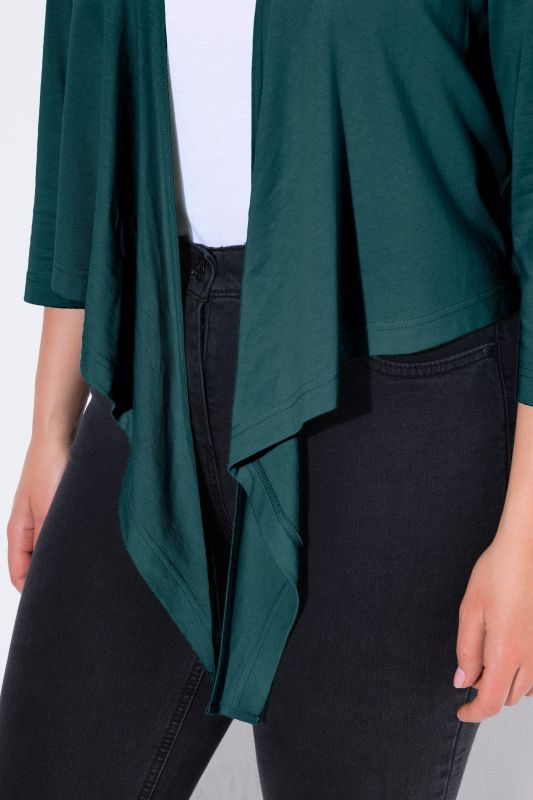 Versatile Surplice Wrap Tie Hem Bolero Top