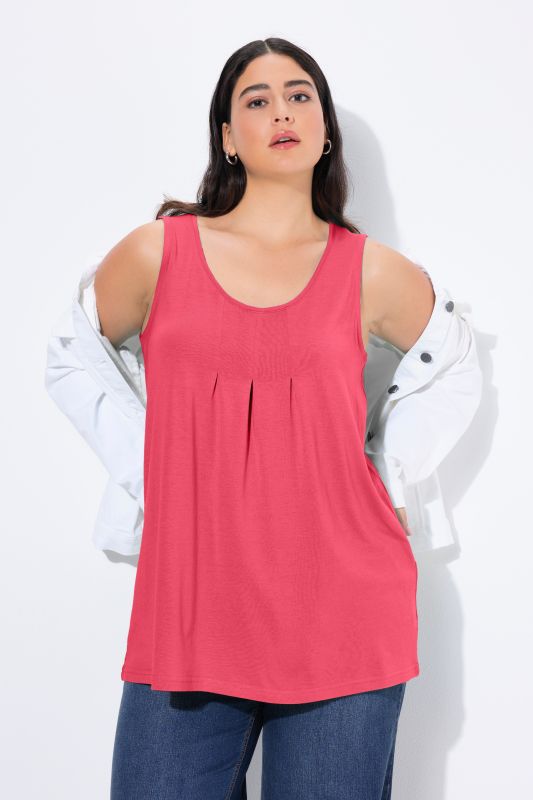 Essential Pleat Front Knit Tank