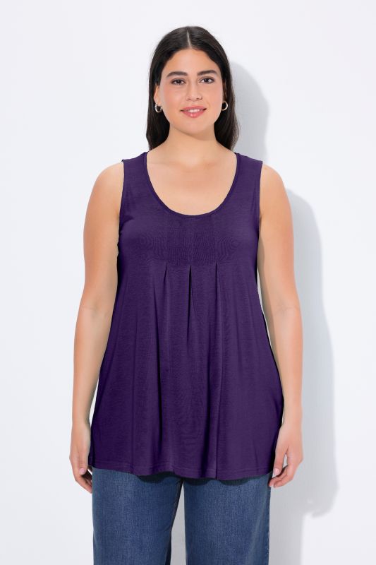 Essential Pleat Front Knit Tank