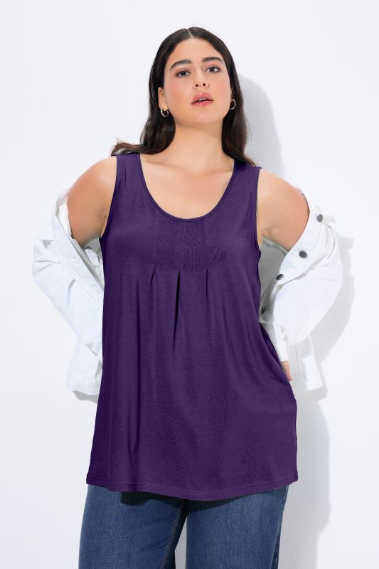 Essential Pleat Front Knit Tank
