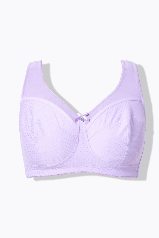 Jacquard Dot Wirefree Kelly Fit Support Bra