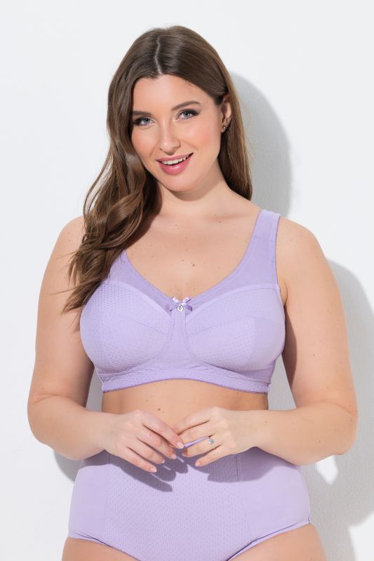 Jacquard Dot Wirefree Kelly Fit Support Bra