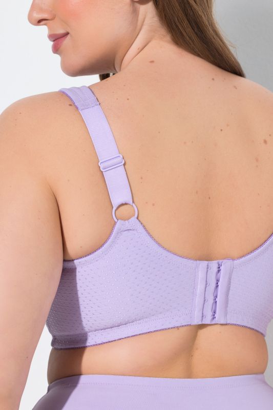 Jacquard Dot Wirefree Kelly Fit Support Bra