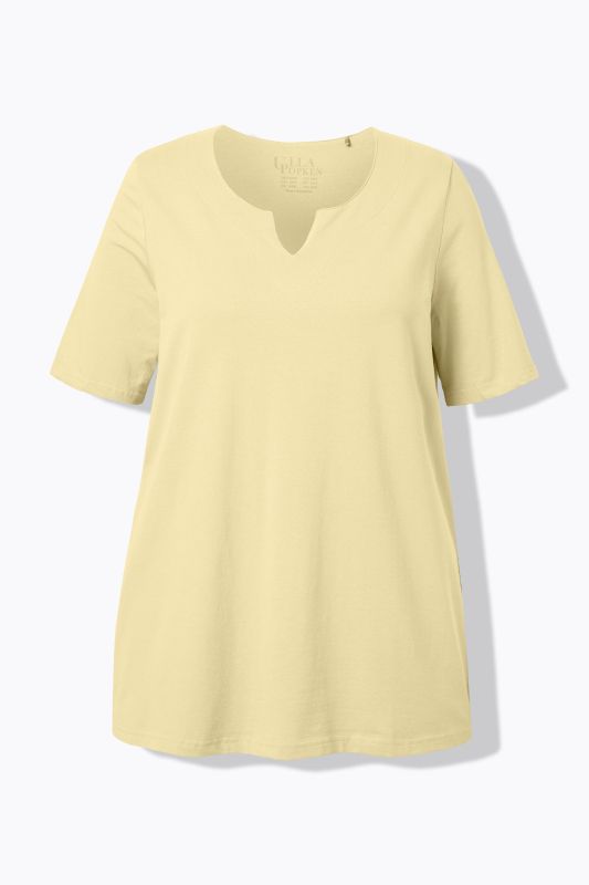 Essential Notch Neck Stretch Tee